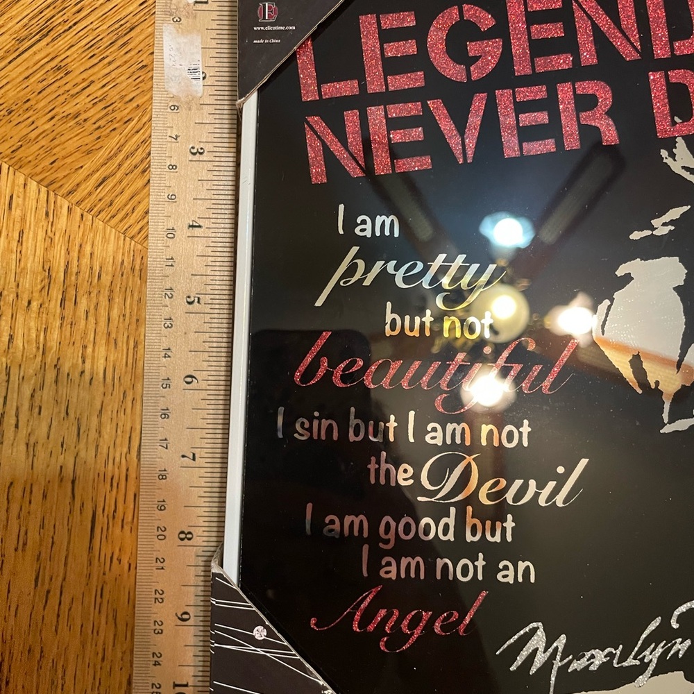 NEW Marilyn Monroe Art Legends Never Die Mirror Picture - Picture 4 of 7